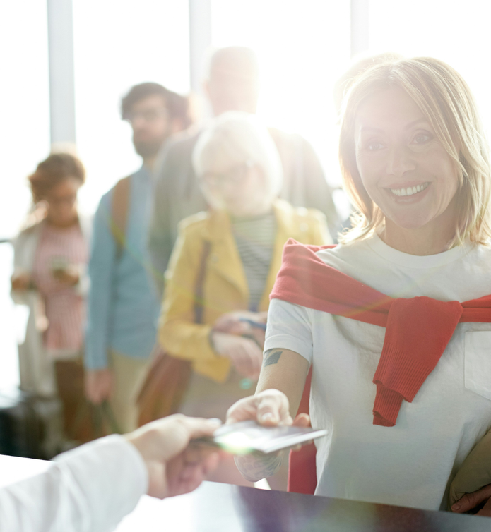 Line Up Handing Passport