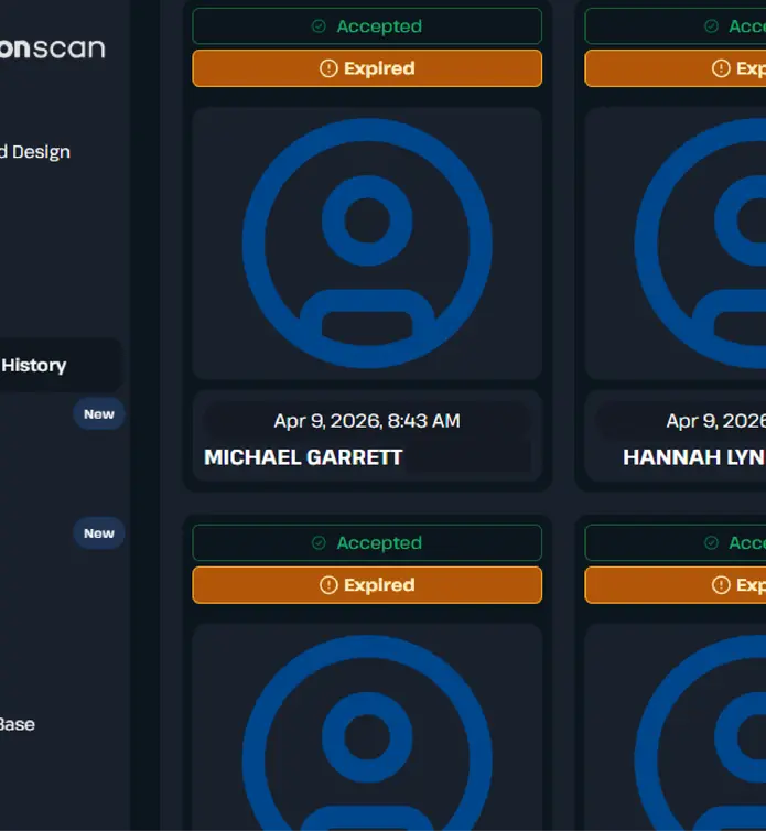 Patronscan Web Admin Portal Expired ID Screen