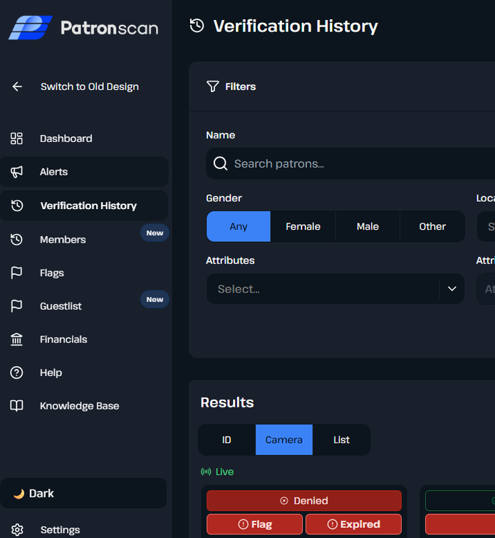 ID Scanner Platform - Audit Trail