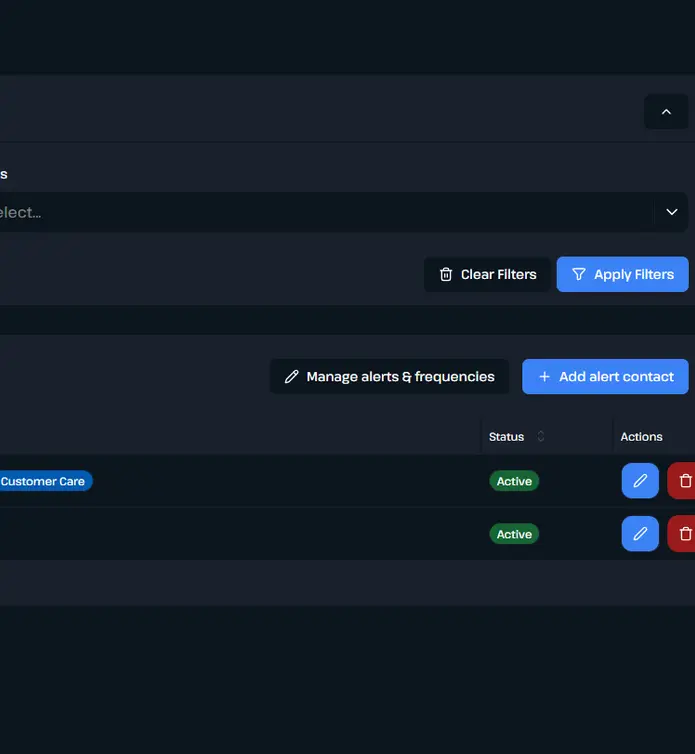 ID Scanner Platform - Admin and Alerts Screen