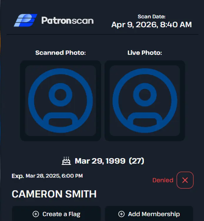 Patronscan Admin Portal Flag Network