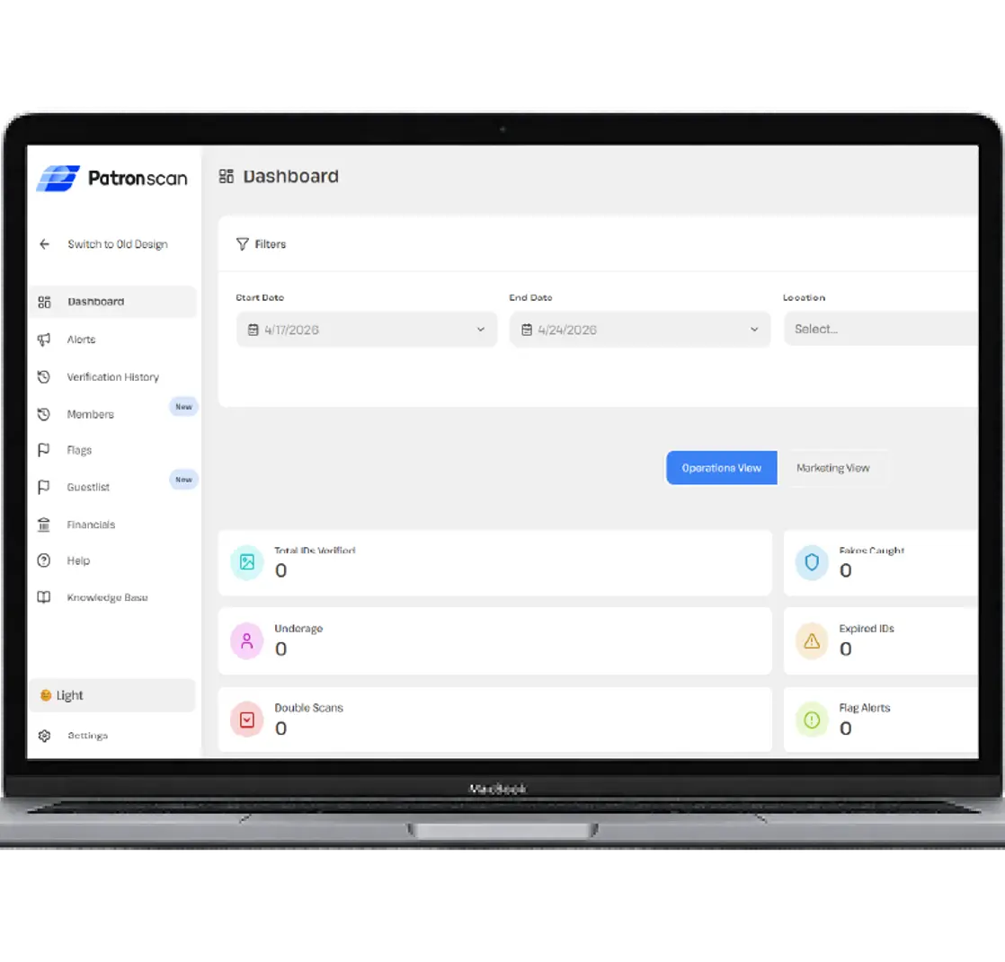 Patronscan Admin Portal ID Scanner