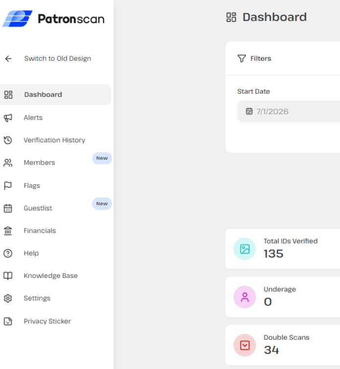 Patronscan Admin Portal 1